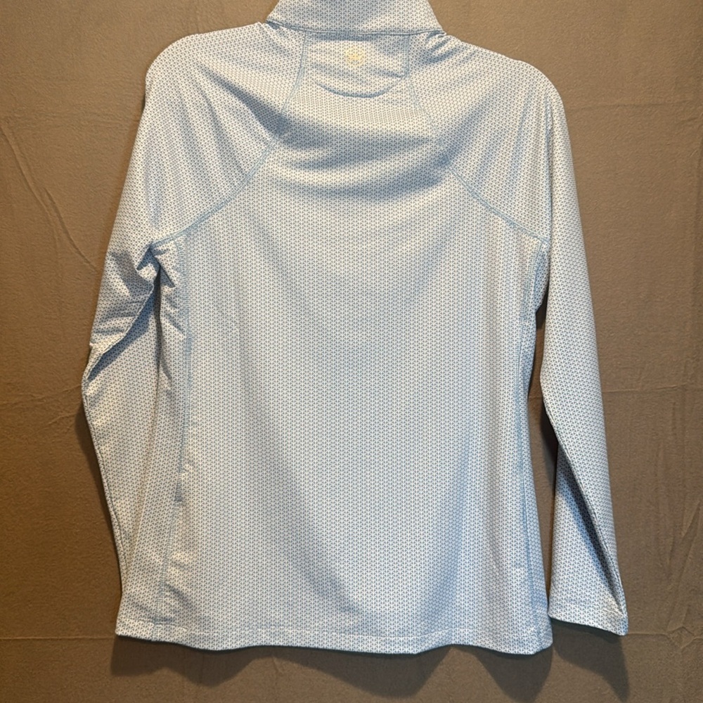 Peter Millar Blue Patterned Pullover - image 6